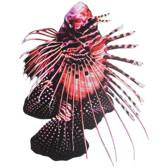 HONMEET Metal Fish Handicraft Iron Fish Wall Decor Red 1Set