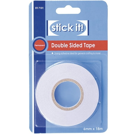 Docrafts STI7101 Stick It Double-Sided Tape - 6mm x 18m