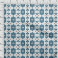 thumbnail image 4 of oneOone Cotton Flex Grayish Blue Fabric Ikat Sewing Craft Projects Fabric Prints By Yard 40 Inch Wide, 4 of 4