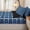 Blue Black White, variant on Erosebridal Classic Nautical Floral Tartan Zipper Twin Comforter Sets with Fitted Sheet and 2 Pillowcases,Checkered Grid Trim Zipper Bedding Set,Royal Blue Black White,4-Piece,Black Reversible