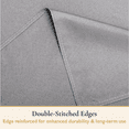 thumbnail image 4 of ComfiTime Tablecloth – 90 x 132 Durable Polyester Fabric Table Cover Cloth for 9-10 ft Rectangle Table, Spill/Stain-Resistant, Reusable/Washable, Indoor/Outdoor Dining/Party/Wedding/Banquet, Gray, 4 of 14
