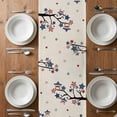 thumbnail image 6 of Independence Day Table Runner - 70 Inch Long, Kitchen Dining Table Runner Dresser Scarves, Vintage Gnomes Usa Flag Star Tree Branch Farmhouse Decor for Coffee Tables Wedding Party Banquet, 6 of 8