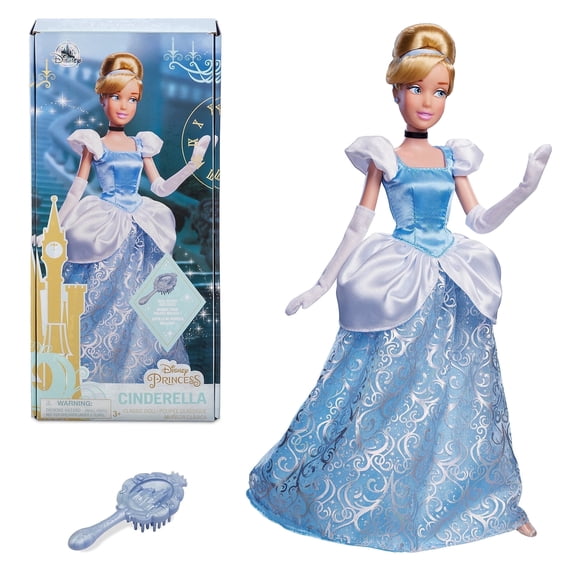 Disney Store Cinderella Princess Classic Doll - 11 Inches, Includes Brush - Disney Princess Doll Collection