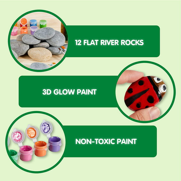  Skillmatics Rock Painting Kit for Kids, Art & Craft Activity  for Girls & Boys, Craft Kits & Supplies, DIY Creative Activity, Toys for  Kids, Gifts for Ages 5, 6, 7, 8