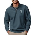 thumbnail image 1 of Blusa y camisa de manga larga con cuello alto para hombre, ropa deportiva para el hogar, pijamas, camiseta de color liso, blusa deportiva de poliéster para hombre, 1 of 4