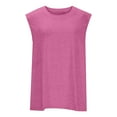 thumbnail image 5 of GERsome Women's Workout Tops Athletic Crewneck Tank Tops Sleeveless Solid Color Loose Fit Yoga Running Gym Tee Shirts for Women, 5 of 9