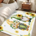 thumbnail image 4 of Summer Dwarfs Area Rugs 4x6 ft Yellow Sunflower Daisy Field Plant Farm Washable Rug Non Slip Indoor Carpet Absorbent Floor Mat for Living Room Bedroom Dining Room, 4 of 9