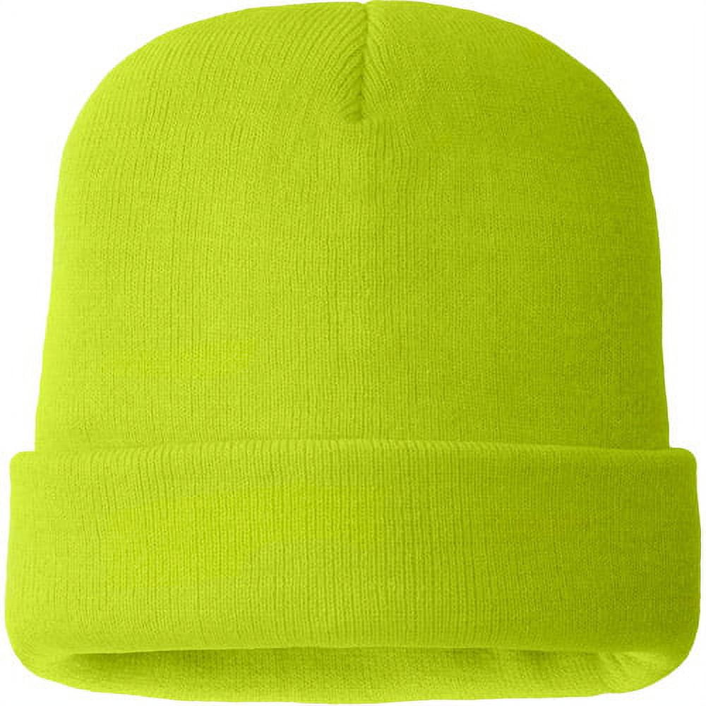 HandsOn Men's Jacquard Knitted Reversible Camo Beanie, Wear