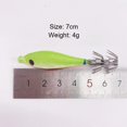 thumbnail image 2 of 2 uds. 7cm 4g señuelos de pesca con anzuelo de cebo de camarón de madera Artificial luminosa (azul) JShteea Para Estrenar, 2 of 8