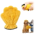 thumbnail image 2 of Nallwabiu Pet Hair Removal Glove Grooming Gloves for Dogs, Electrostatic Reusable Washable Glove for Sofa Furniture Carpet Car Seats, Pet Supplies for Cats & Dogs Yellow, 2 of 7