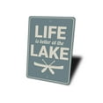 thumbnail image 4 of Life is Better at the Lake Novelty Decor, Metal Wall Sign - 10x14 Inches, 4 of 4