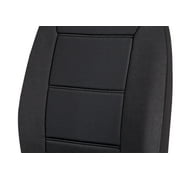 Auto Drive 2 Piece Low Back Memory Foam Car Seat Cover Polyester Black, Universal Fit, 2010SC11