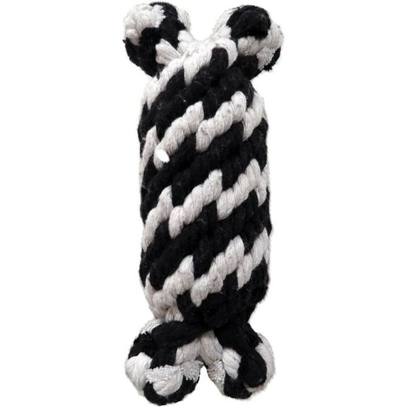 Scoochie Pet Products Super Scooch Braided Rope Man with Squeaker Dog Toy, Small, 6.5-Inch