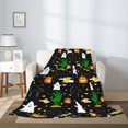 thumbnail image 5 of Throw Blanket for Couch Sofa and Bed, Halloween Super Soft Plush Throw Blanket, Fuzzy Cuteness Comfy Warm Washable Flannel Blanket & Throws for All Season, 5 of 7