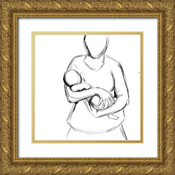 Seay, Anne 20x20 Gold Ornate Wood Framed with Double Matting Museum Art Print Titled - Lifelines