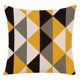 thumbnail image 2 of Juego de 4 fundas de cojín decorativas amarillas de lino de 18 x 18 pulgadas, fundas de almohada geométricas, fundas de almohada cuadradas, 2 of 5