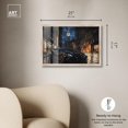 thumbnail image 4 of Night Sightings in NYC Shadowbox Print Car Art by Art Remedy, Blonde Frame, 24 x 16, 4 of 6