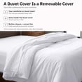 thumbnail image 4 of California Design Den Twin / Twin XL Duvet Cover Only - 400 Thread Count 100% Cotton, Soft Sateen, Quality Comforter Cover - White, 4 of 8