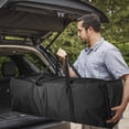 thumbnail image 2 of Bolsa de lona deportiva de 47 pulgadas – Bolsa de equipaje de viaje extra grande con cremallera mejorada, duradera y resistente al agua, negra, 2 of 6