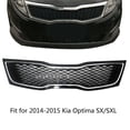 thumbnail image 4 of Labwork Front Bumper Grille Gloss Chrome Fit for 2014-2015 Kia Optima SX/SXL, 4 of 5