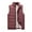 Wine, variant on qolati Men's Puffer Vest Jacket Fashion Sleeveless Fleece Lined Winter Outdoor Zipper Jackets Loose Warm Cotton Padded Outdoor Outwear