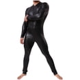 thumbnail image 4 of Men's Casual Solid Color Zipper Fashion Long Sleeve Trousers Jumpsuits, 4 of 4