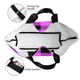 thumbnail image 4 of Balery Purple Black Buffalo Plaid Bolsa Tote Estilo Estético con Cremalleras, Bolsa de Hombro, Bolsa de Compras Grande y Plegable, 4 of 8