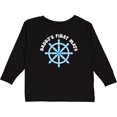 thumbnail image 3 of Inktastic Daddy's First Mate Sailing Nautical Boys Long Sleeve Toddler T-Shirt, 3 of 5