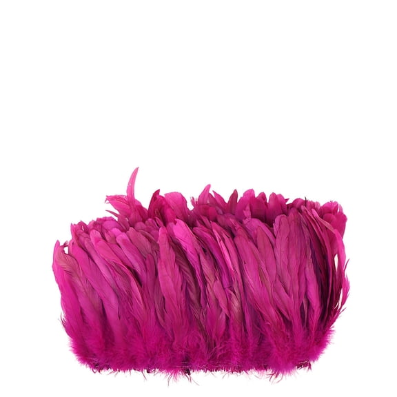 Zucker Feather Products Rooster Coque Tails Feathers Bleach Dyed 7-10" - Shocking Pink