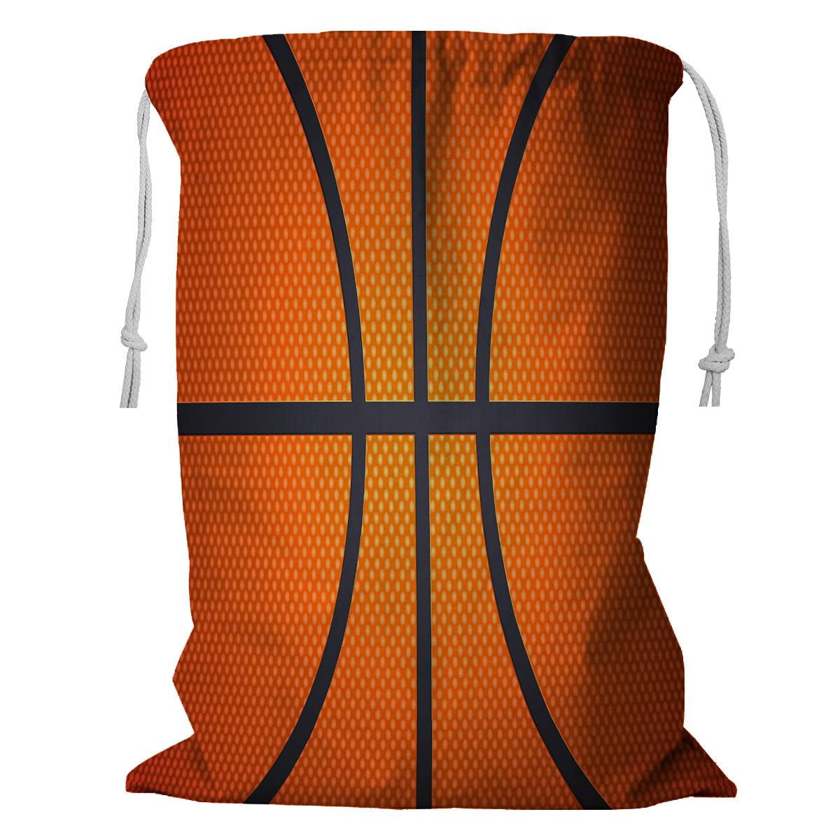 ECZJNT basketball sport Storage Basket Laundry Bag with Drawstring