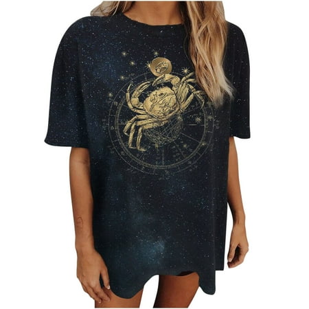 

Workout Tops for Women Going Out Tops for Women Women s Vintage Drop Short Sleeves Printed Pattern Casual Short Sleeve Tops Blouse Western Shirts for Women Workout Shirts for Women Blue 2XL