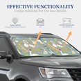thumbnail image 3 of Kdxio Cute Farm Birds Print 2-Piece Sun Shade Front Windshield - Foldable Car Front Window Sunshades For Most Sedans Suv Truck, 3 of 6