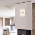 thumbnail image 2 of Wosthever Aplique de aluminio Scone al aire libre Lámpara de pared LED Jardín Pasillo Balcón Up Down Light Iluminación y accesorios blanco Wosthever HA024680-02, 2 of 6