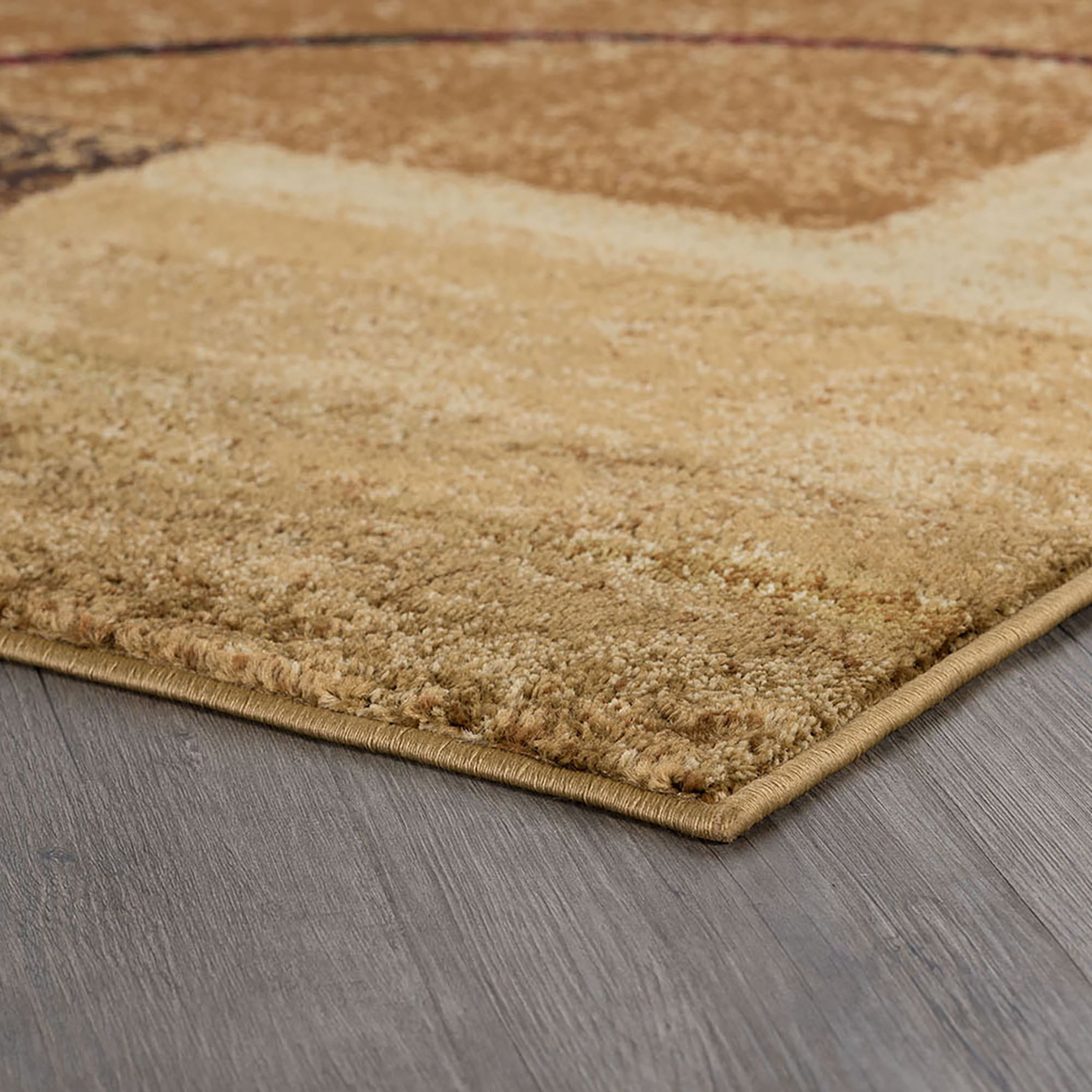 Elegance Contemporary 3-Piece Set Multi-Color Polypropylene Indoor Area Rug