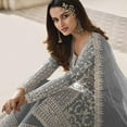 thumbnail image 3 of Ramadan Special Wear Indian Pakistani Shalwar Kameez Suits Stitched Palazzo Dress ( Gray, 6XL - 54 ), 3 of 6