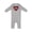 AC-Heather Grey, variant on Valentine Buffalo Plaid Love Baby Romper Coveralls