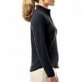 thumbnail image 3 of SanSoleil Women's Long Sleeve Mock Neck Shirt (Black, S), 3 of 3