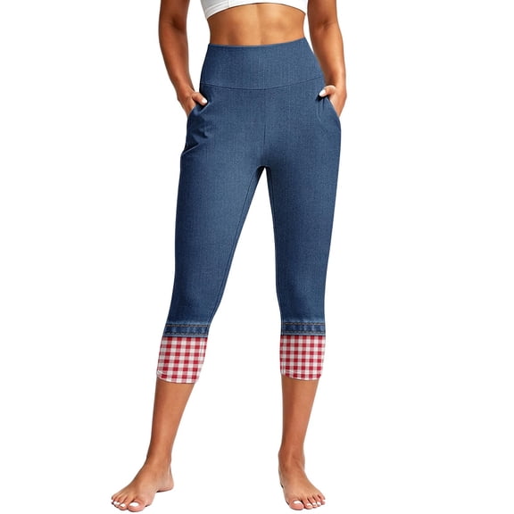 Zulora Women's High Waist Slim Capri Leggings with Side Pockets Stretchy Cropped Yoga Pants Soft Moisture Wicking Fabric for Fitness Running Jogging Pilates Dance Casual Daily Wear