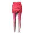 thumbnail image 3 of Frostluinai Womens Duble Layered Yoga Pants High Waist Stretch Workout Leggings Lounge Gradient Athletic Leggings with Pocket Gifts, 3 of 5