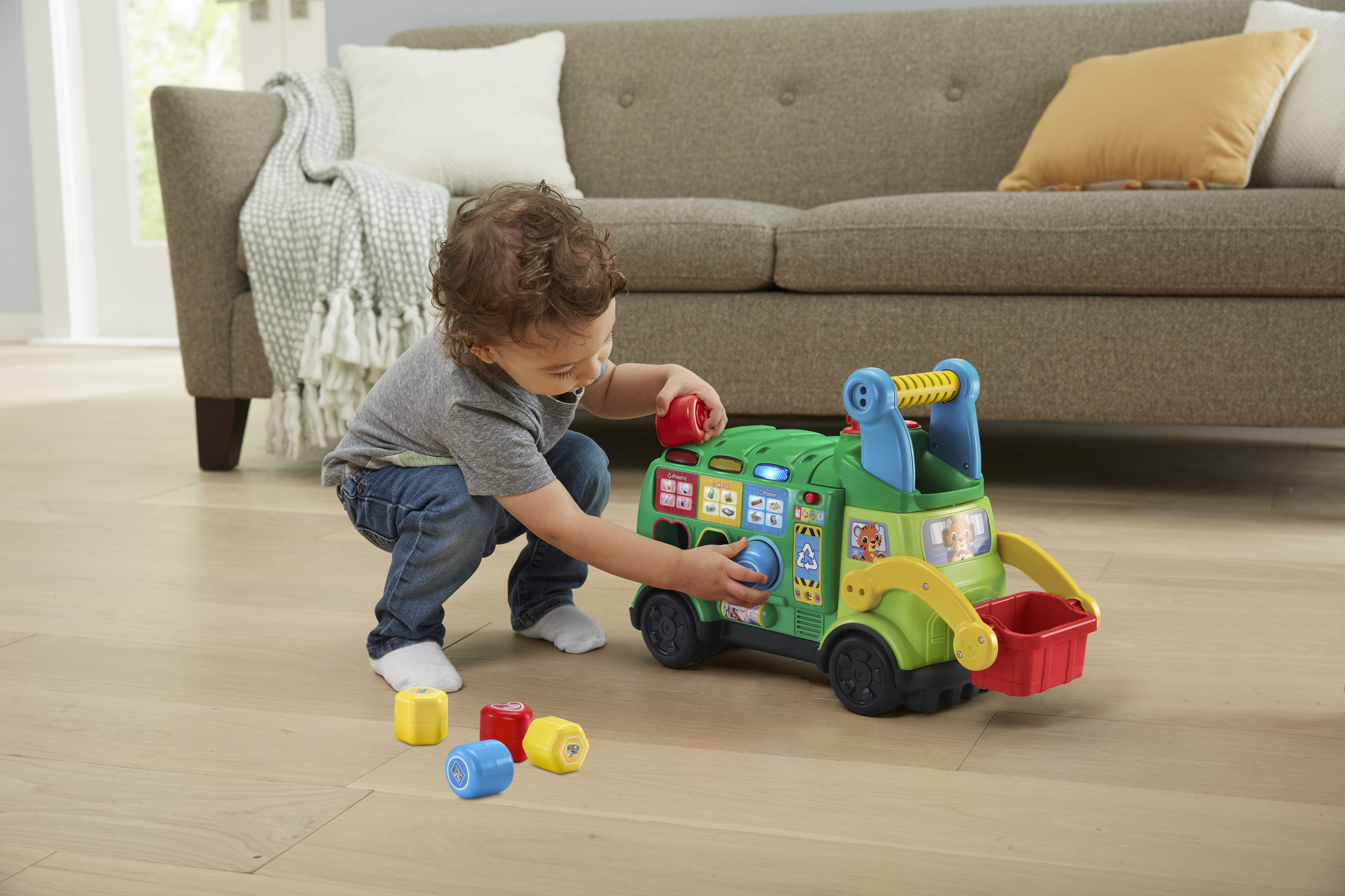 VTech® Sort & Recycle Ride-On Truck™ with Six Blocks and Sorting Bins - image 4 of 12
