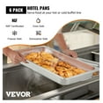 thumbnail image 2 of Table Pans 6 Pack, 20.9x12.8x2.6 Inch Deep Hotel Pans, 13.5 Gallon Stainless Steel Food Containers, Oven Trays for Buffet Catering Commercial Kitchen, 2 of 7