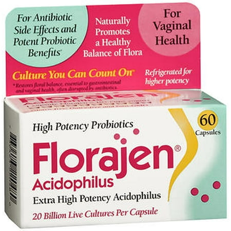 Florajen Florajen Acidophilus Probiotic Capsules, 60 (Best Probiotic Pills Over The Counter)