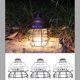 thumbnail image 3 of Linterna de Camping Vintage, lámpara de tienda de campaña, luz LED regulable, recargable por USB, 3 modos de luz para , senderismo, interior Grano de madera Soledad Lámpara de luz Linterna, 3 of 10