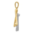 thumbnail image 3 of 14K Two Tone Gold Star of David Pendant Charm, 3 of 3