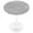 Light Gray & White, variant on GZXS Compact Round Kitchen Table with Black Metal Pedestal, Modern White Veined Sintered Stone Dining Table, 27.56"Dia x 28.35"H