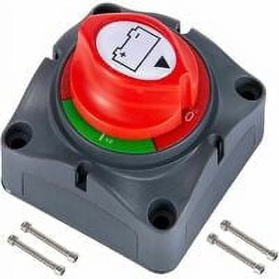 Interruptor de desconexión de batería de 12 V - 48 V, interruptor de desconexión de batería a prueba de agua, interruptor de desconexión de batería de 275 A para automóviles, barcos,