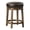 Brown, variant on Black Faux Leather 2 - Piece Round Swivel Counter Stools / Provide Comfort in Dining Room