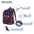 thumbnail image 3 of Rocae Colorful Mexican for Durable Canvas Backpack Leisure Large Bag Travel Rucksack Multi-function Backpack Medium, 3 of 8