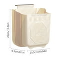 thumbnail image 3 of Foldable Wall Mounted Kitchen Trash Can Plastic Hanging Telescopic Storage Bin for Cabinets and Small Spaces, 3 of 6