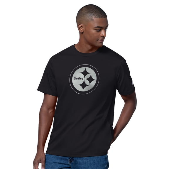 Men's-Starter  Black Pittsburgh Steelers Thursday Night Gridiron T-Shirt